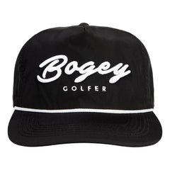 Bogey Golfer Rope Hat - Black